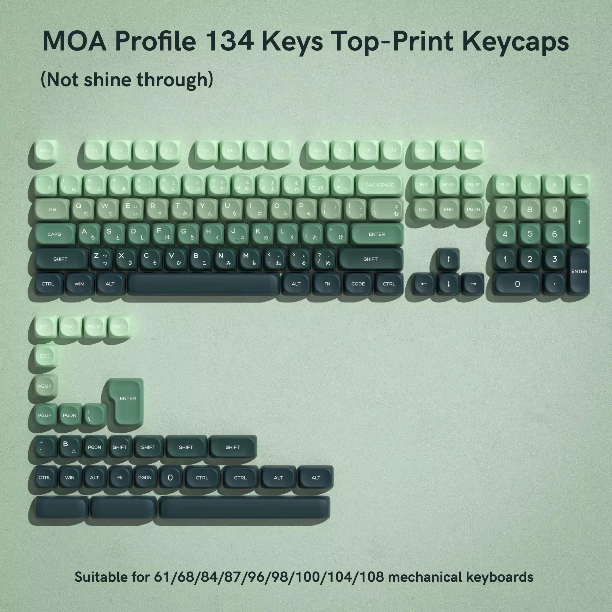 142 Keys Bow PBT Keycaps MOA Profile PBT Dye Sublimation DIY Key Caps for 61/87/104 Cherry MX Switch Gaming Mechanical Keyboard