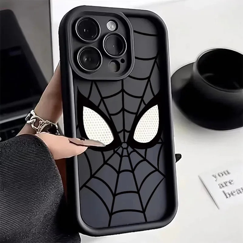 Cool Spider Man Plain Multistep TPU Soft Phone Case for Iphone 16 14 15 plus 13 Pro Max 12 11 X XS MAX XR 7 8 plus SE MINI 2024