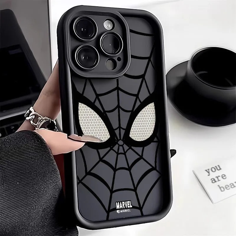 Cool Spider Man Plain Multistep TPU Soft Phone Case for Iphone 16 14 15 plus 13 Pro Max 12 11 X XS MAX XR 7 8 plus SE MINI 2024