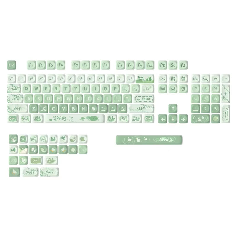 142 Keys Bow PBT Keycaps MOA Profile PBT Dye Sublimation DIY Key Caps for 61/87/104 Cherry MX Switch Gaming Mechanical Keyboard