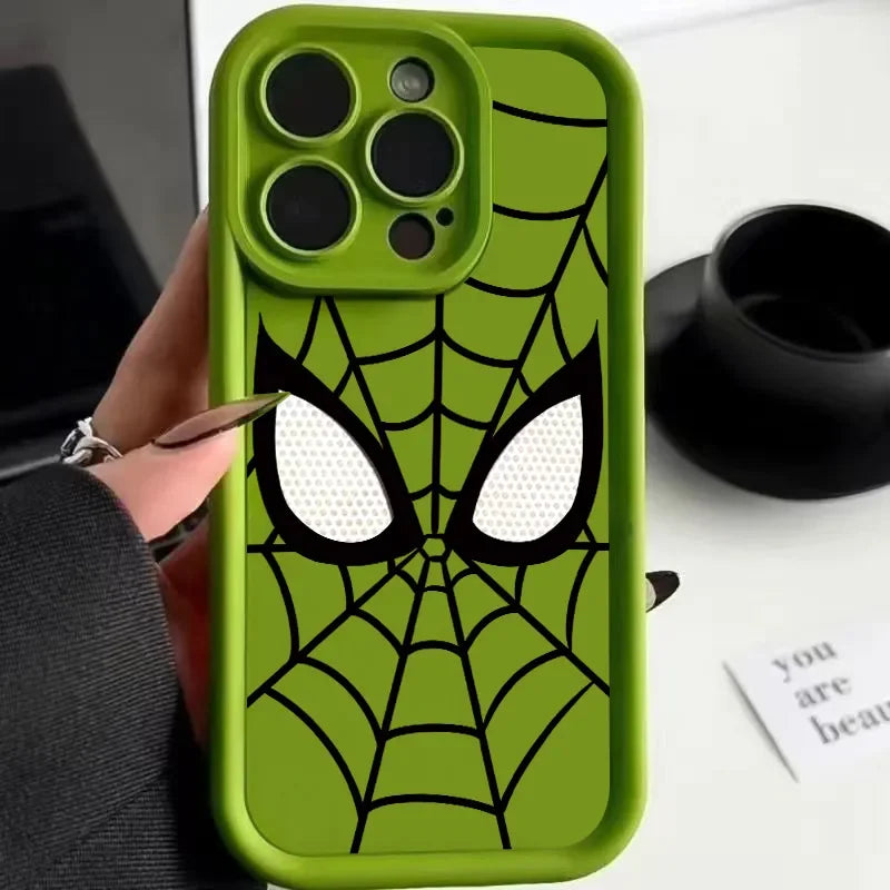 Cool Spider Man Plain Multistep TPU Soft Phone Case for Iphone 16 14 15 plus 13 Pro Max 12 11 X XS MAX XR 7 8 plus SE MINI 2024