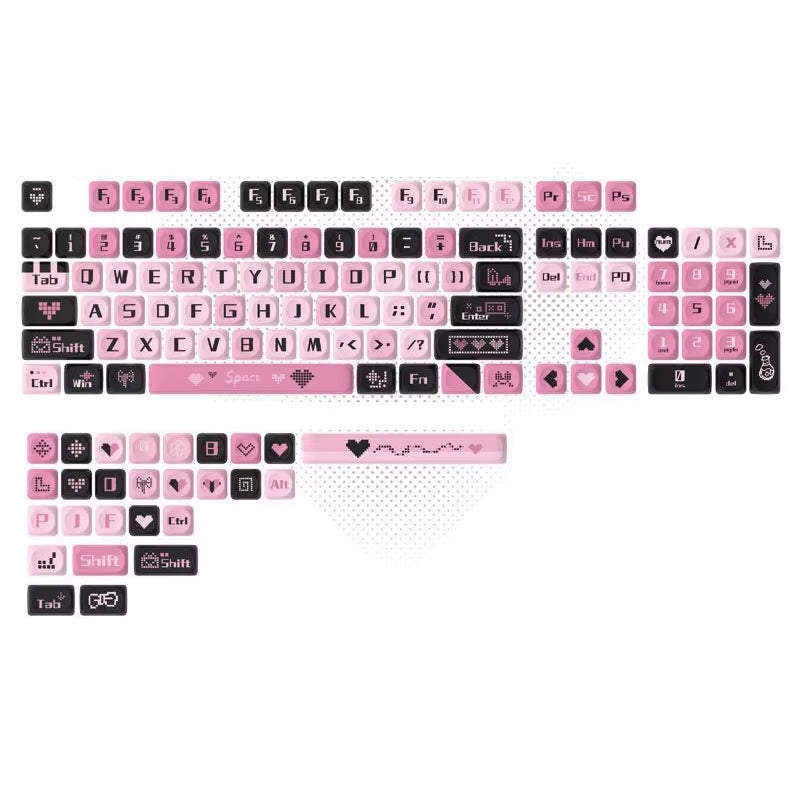 142 Keys Bow PBT Keycaps MOA Profile PBT Dye Sublimation DIY Key Caps for 61/87/104 Cherry MX Switch Gaming Mechanical Keyboard