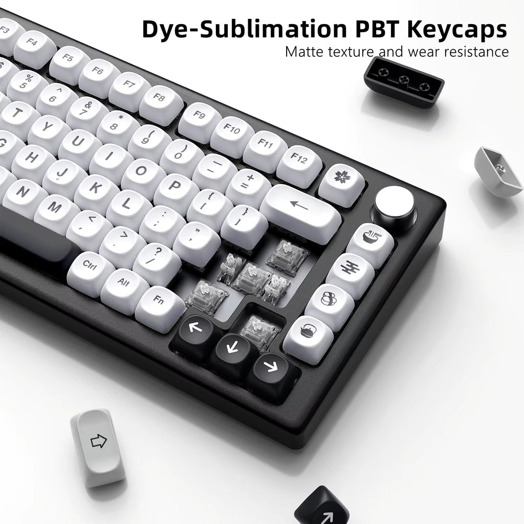 142 Keys Bow PBT Keycaps MOA Profile PBT Dye Sublimation DIY Key Caps for 61/87/104 Cherry MX Switch Gaming Mechanical Keyboard
