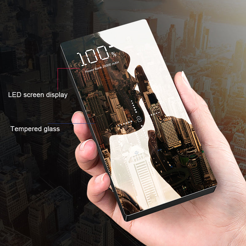 Ultra-Large Capacity Power Bank 20000MAH Mirror