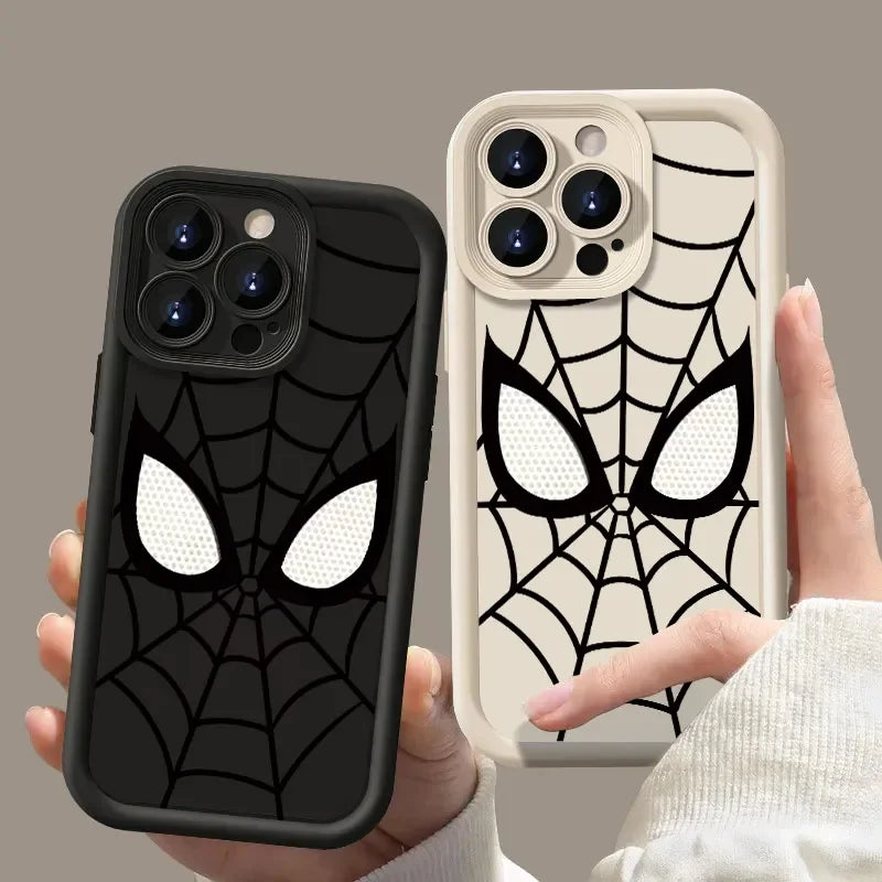 Cool Spider Man Plain Multistep TPU Soft Phone Case for Iphone 16 14 15 plus 13 Pro Max 12 11 X XS MAX XR 7 8 plus SE MINI 2024