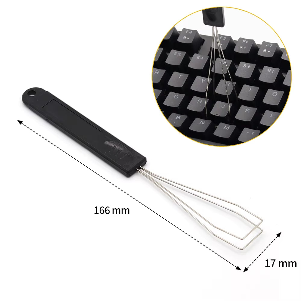 Universal Keyboard Key Cap Puller 2 in 1 Keycap Puller for Mechanical Keyboard Removal Tool Replacement Keycap Extractor Durable