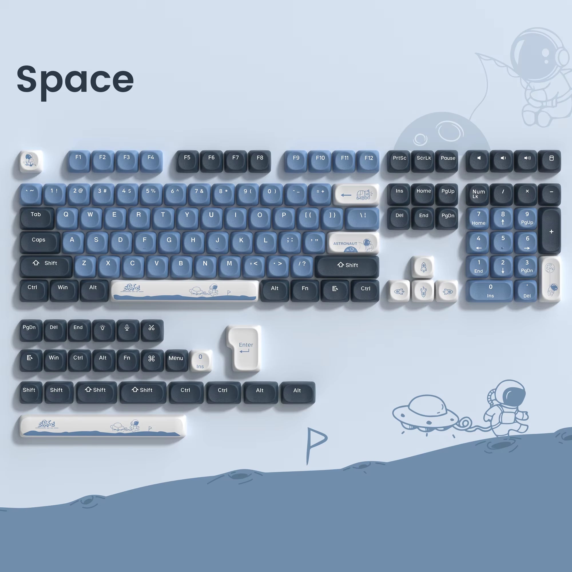 142 Keys Bow PBT Keycaps MOA Profile PBT Dye Sublimation DIY Key Caps for 61/87/104 Cherry MX Switch Gaming Mechanical Keyboard