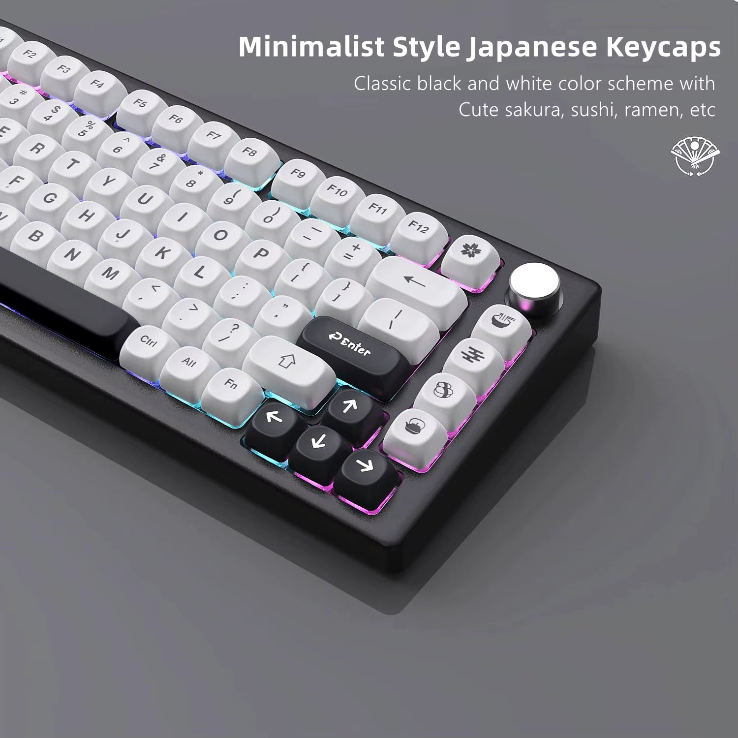142 Keys Bow PBT Keycaps MOA Profile PBT Dye Sublimation DIY Key Caps for 61/87/104 Cherry MX Switch Gaming Mechanical Keyboard