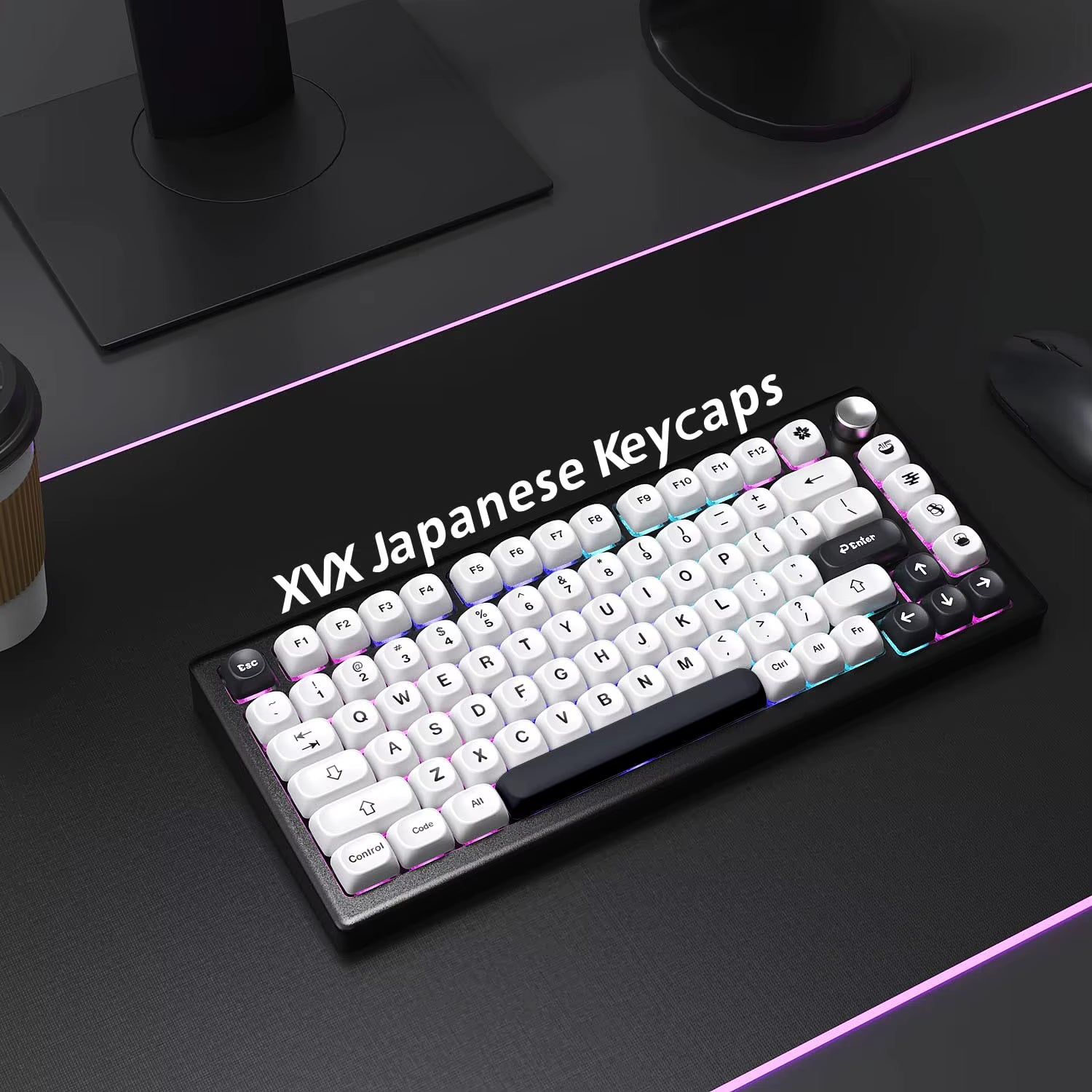 142 Keys Bow PBT Keycaps MOA Profile PBT Dye Sublimation DIY Key Caps for 61/87/104 Cherry MX Switch Gaming Mechanical Keyboard