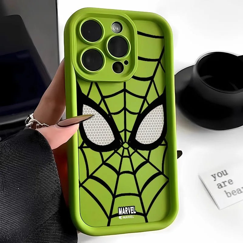 Cool Spider Man Plain Multistep TPU Soft Phone Case for Iphone 16 14 15 plus 13 Pro Max 12 11 X XS MAX XR 7 8 plus SE MINI 2024