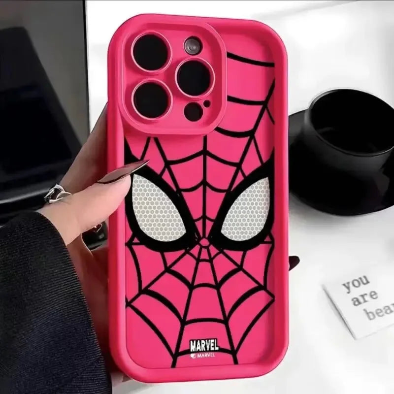 Cool Spider Man Plain Multistep TPU Soft Phone Case for Iphone 16 14 15 plus 13 Pro Max 12 11 X XS MAX XR 7 8 plus SE MINI 2024